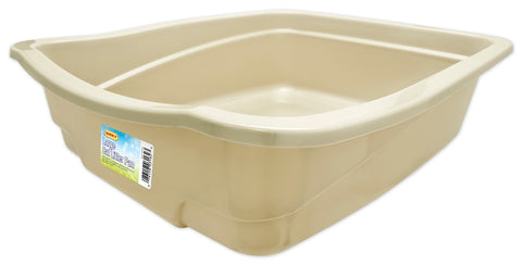 Ruffin'It 7N03162 Cat Pan, 14-7/8 in W, 5 in D, Polypropylene, Pack of 6