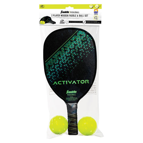 Franklin Activator Series 52742 Paddle Ball Set, 8 years and Up, Wood Racket, Polyethylene Ball