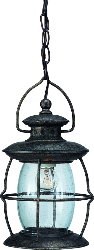 Boston Harbor BRT-CDC1701 Outdoor Pendant Lantern, 120 V, 60 W, Steel Fixture, Misty Pewter Fixture