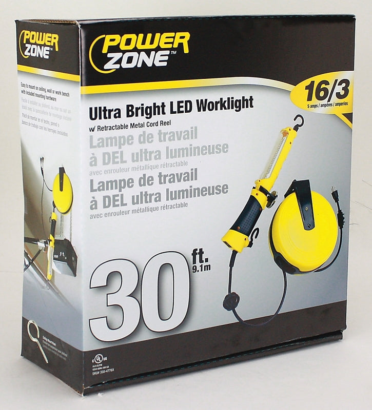 PowerZone ORCRTLLED526 Work Light, LED Lamp, 120 Lumens, 30 ft L