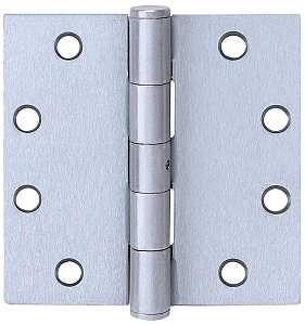 Tell Manufacturing H4545 Series HG100315 Square Corner Hinge, 4-1/2 in H Frame Leaf, 0.134 in Thick Frame Leaf, Satin