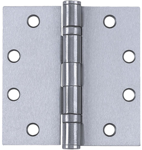 Tell Manufacturing H4545 Series HG100317 Square Corner Hinge, 4-1/2 in H Frame Leaf, 0.134 in Thick Frame Leaf, Satin
