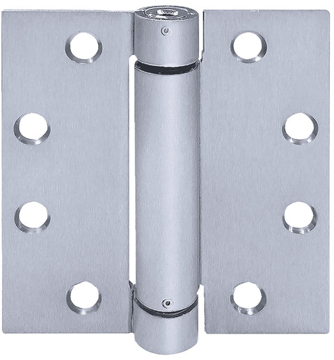 Tell Manufacturing HG100323 Spring Hinge, Stainless Steel, Satin, Fixed Pin, Wall Mounting