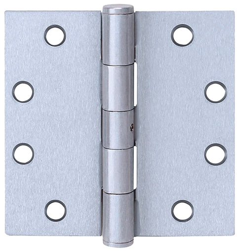 Tell Manufacturing HG100324 Ball Bearing Plain Hinge, 3-1/2 in H Frame Leaf, Stainless Steel, Satin, Removable Pin