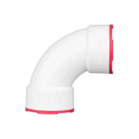 Charlotte Pipe ConnecTite Schedule 40 2 in. Hub X 2 in. D Hub PVC Bend Elbow 1 pk