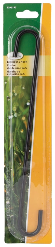 Landscapers Select GB0123L Extender S-Hook, 12 in H, Steel, Black, Hanging Mounting