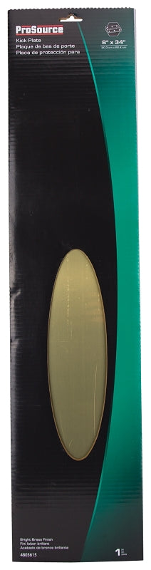 ProSource 32293BBD-PS Kick Plate, 34 in L, 8 in W, Aluminum