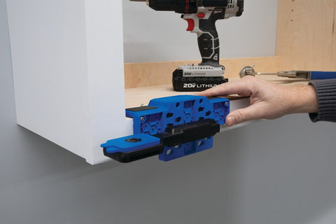 Kreg KHI-CDIJ Cabinet Door Mounting Jig, Plastic, Blue, For: Face-Frame and Frameless Cabinets