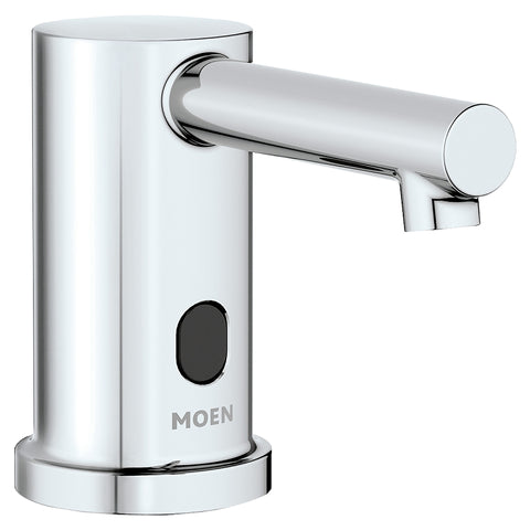 Moen M-Power Align 8560 Electronic Foam Soap Dispenser, 1-Hole, Cast Brass, Chrome, Deck Mount
