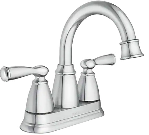 Moen Banbury Series 84943 Centerset Bathroom Faucet, 1.2 gpm, 2-Faucet Handle, 3-Faucet Hole, Metal, Chrome-Plated