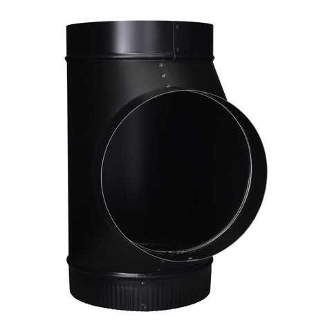 Imperial 8 in. X 8 in. X 8 in. Steel Stove Vent Single Tee