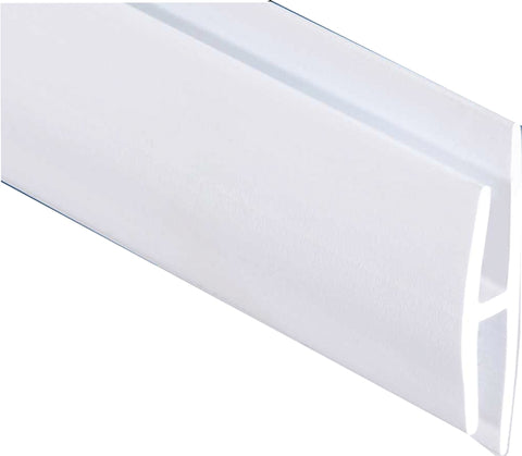 WallTuf 9020801 Divider Moulding, 8 ft L Actual, Vinyl, White