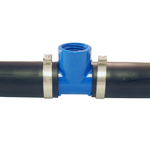Apollo Blue Twister 1 in. Insert in to X 1 in. D Insert Polypropylene Tee 1 pk