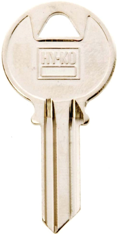 Hy-Ko 11010Y220 Key Blank, Brass, Nickel, For: Yale Cabinet, House Locks and Padlocks, Pack of 10