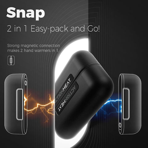 ActionHeat AH-MDHW-10K-B Hand Warmer, 5 V, Black