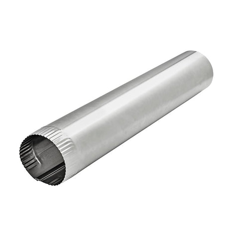 Lambro 427 Snap Lock Pipe, 4 in Dia, 60 in L, Aluminum