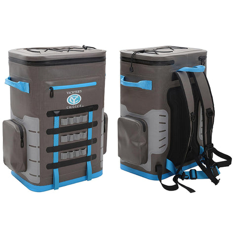 Yachter's Choice 50050 Soft Cooler 48 Can Capacity / Back Pack, Grey/Blue