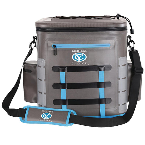 Yachter's Choice 50052 Soft Cooler 35 Can Capacity / Shoulder Strap, Grey/Blue