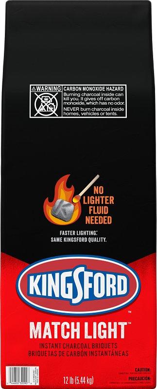 Kingsford Match Light 00044600320905 Charcoal, 12 lb, Bag