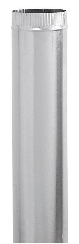 Imperial Manufacturing 4 in. Dia. x 60 in. L Galvanized Steel Furnace Pipe Metallic