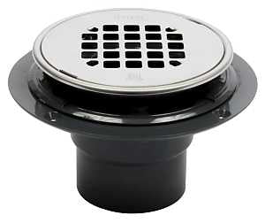 Oatey 42261 Shower Drain, ABS, Black, For: 2 in, 3 in Pipes