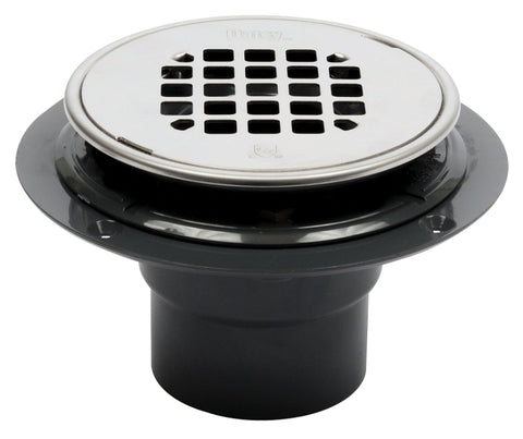 Oatey Testable 130 Series 42261 Shower Drain, ABS, Black, For: 2 in, 3 in Pipes