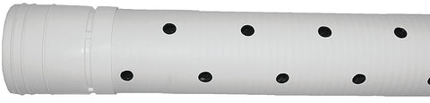 ADS 3520010 Triple-Wall Pipe, 10 ft L, Bell x Spigot, White