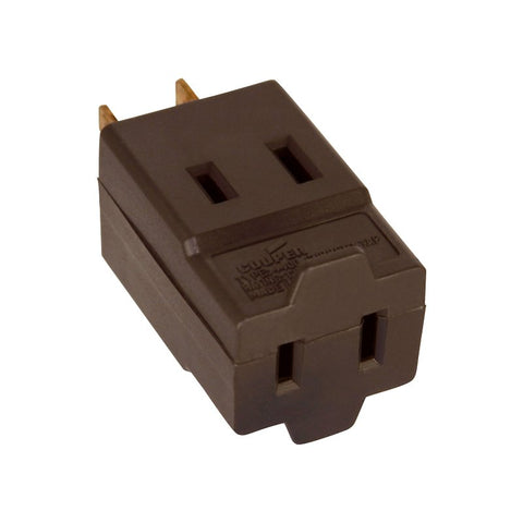 Eaton Wiring Devices 4400B-BOX Outlet Tap, 2 -Pole, 15 A, 125 V, 3 -Outlet, NEMA: NEMA 1-15R, Brown, Pack of 10