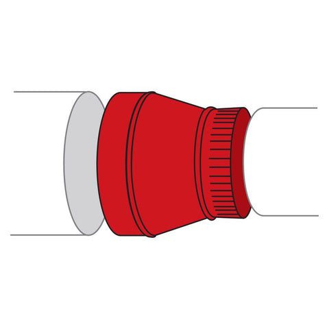 Imperial 7 in. D X 5 in. D Galvanized Steel Furnace Pipe Reducer
