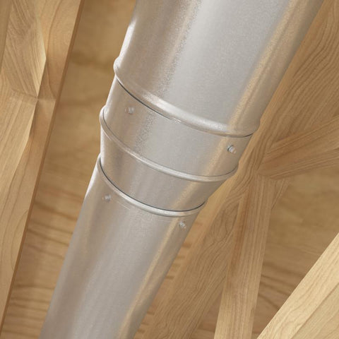Imperial 5 in. D X 7 in. D Galvanized Steel Stove Pipe Increaser
