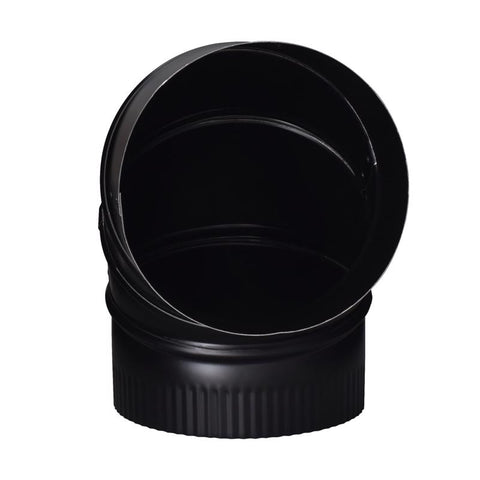 Imperial 7 in. D X 7 in. D Adjustable 90 deg Galvanized Steel Stove Pipe Elbow, Pack of 4