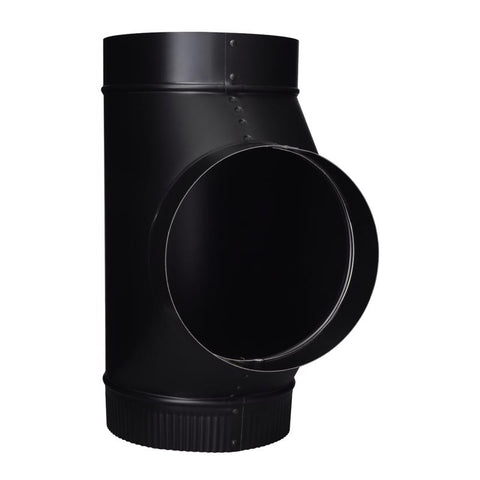 Imperial 7 in. X 7 in. X 7 in. Steel Stove Vent Single Tee