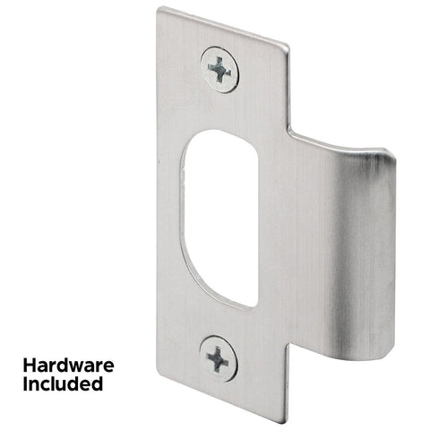 Defender Security E 2299 T-Strike Plate, 2-3/4 in L, 1-1/8 in W, Stainless Steel