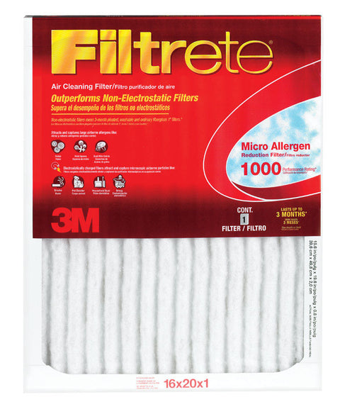 3M Filtrete 16 in. W x 25 in. L x 1 in. D Air Filter