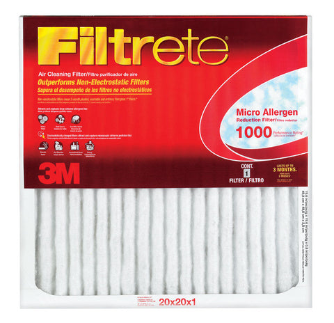 3M Filtrete 20 in. W x 20 in. L x 1 in. D Air Filter