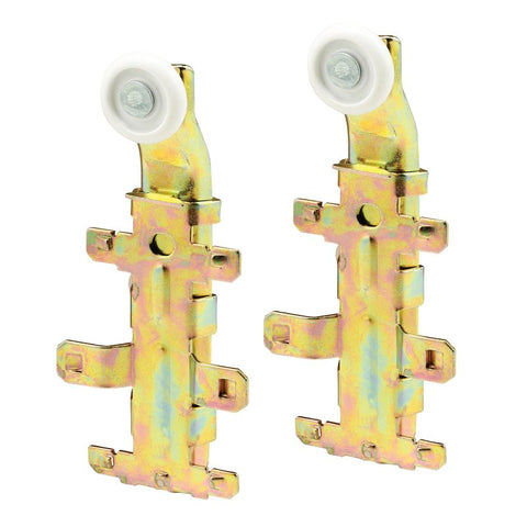 Prime-Line N 6602 Roller Assembly, 7/8 in Dia Roller, 1/4 in W Roller, Nylon, Brown, 1-Roller, 60 lb, Top Mounting