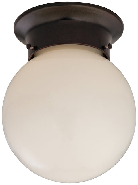Boston Harbor F301-3375-ORB Single Light Ceiling Fixture, 120 V, 60 W, 1-Lamp, A19 or CFL Lamp, Bronze Fixture