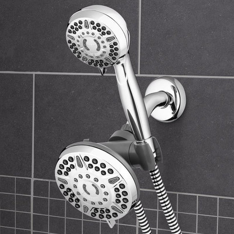 Waterpik PowerPulse Massge Chrome 6 settings Showerhead Combo 1.8 gpm