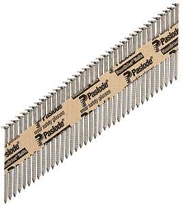 Paslode 650238 Framing Nail, Strip Collation, 2-3/8 in L, Steel, Bright, Round Head, Ring Shank