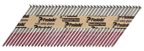 Paslode 650839 Framing Nail, Strip Collation, 3-1/4 in L, Steel, Bright, Round Head, Smooth Shank