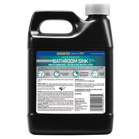 Zep Advanced Bathroom Sink Gel Drain Opener 1 qt, Pack of 12