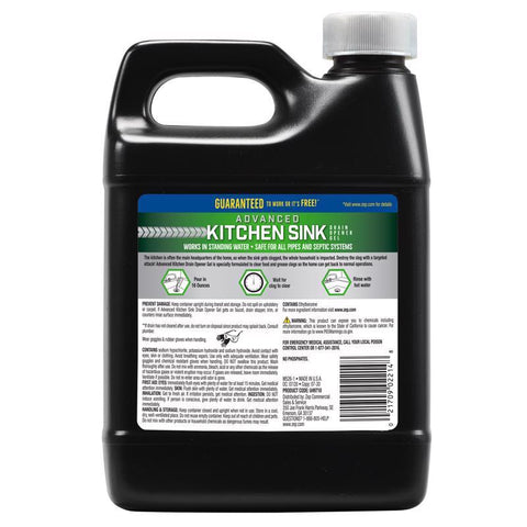 Zep Advanced Kitchen Sink Gel Drain Opener 1 qt, Pack of 12