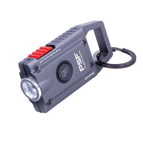 Police Security ALERT120db Series 97853 Personal safety Keychain Alarm Flashlight, 500 Lumens