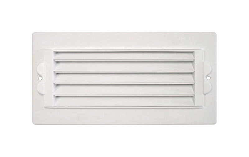 Shell Register Deflect-O Jordan 4 in. H x 8 in. W Plastic White Ceiling Register ...
