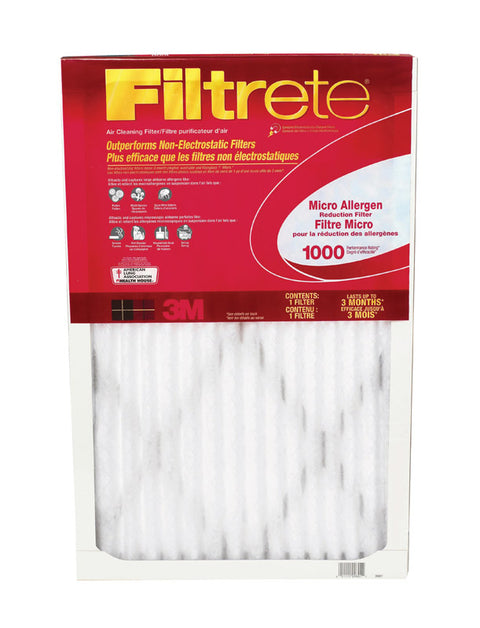 3M Filtrete 20 in. L x 15 in. W x 1 in. D Air Filter 11 MERV