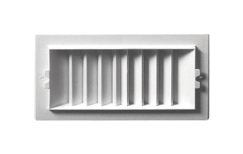 Deflect-O Jordan 8 in. H x 4 in. W Plastic White 2-Way Supply Wall/Ceiling Register