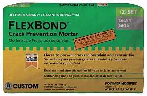 Custom FB50 Thin-Set Mortar, Gray, Powder, 50 lb Bag, Characteristic