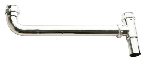 Ace 1-1/2 in. Dia. x 1-1/2 in. Dia. x 16 in. L Slip To Slip Chrome Plated Brass Continuous Waste