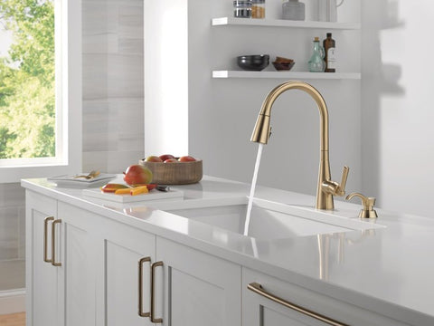 Delta Boyd Series 19893Z-CZSD-DST Pull-Down Kitchen Faucet with ShieldSpray Technology, 1.8 gpm, 1-Handle, Zinc