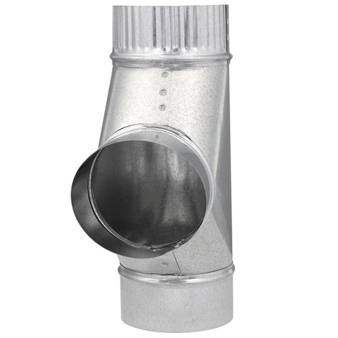Imperial 4 in. X 4 in. X 4 in. Galvanized Steel Furnace Pipe Tee